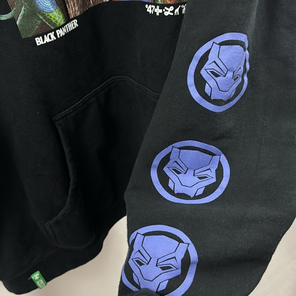 Black Panther Wakanda Forever LRG Hoodie XXXXL Mens Marvel Lifted Research Group - Picture 5 of 9